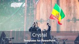  Presentation with main stage - Audience pleasing slides consisting of bontida-romania-july-18-2018 backdrop and a ocean colored foreground