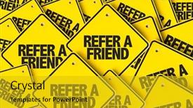  Presentation with bonus - PPT layouts featuring bonus - refer a friend background and a gold colored foreground