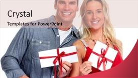  Presentation with envelope - Colorful PPT layouts enhanced with  backdrop and a  colored foreground