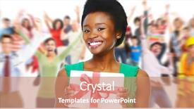  Presentation with envelope - Theme consisting of bonus letters - young smiling african american girl background and a coral colored foreground