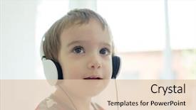  Presentation with tablet - Beautiful presentation theme featuring baby haging book - cute toddler boy using tablet backdrop and a  colored foreground