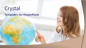  Presentation with school - Audience pleasing slide set consisting of kid picking book - education and school concept backdrop and a sky blue colored foreground