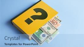  Presentation with financial literacy - Theme featuring book-about-financial-literacy background and a light blue colored foreground