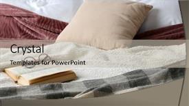  Presentation with book glasses - Slides having book and glasses on bed background and a soft green colored foreground