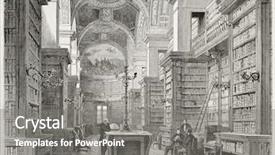  Presentation with bourbon - Slides featuring book antique - old illustration of palais bourbon background and a gray colored foreground