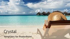  Presentation with reading - Colorful theme enhanced with book at the beach backdrop and a lemonade colored foreground