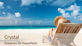  Presentation with kids reading book - Presentation featuring book at the beach background and a lemonade colored foreground