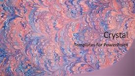  Presentation with artwork - Amazing PPT theme having book bind - turkish marbled paper artwork background backdrop and a coral colored foreground