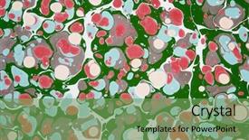  Presentation with artwork - Colorful slides enhanced with book bind - turkish marbled paper artwork backdrop and a seafoam green colored foreground