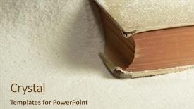  Presentation with treasure - Colorful slides enhanced with book buried in sand backdrop and a  colored foreground