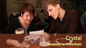  Presentation with release - Beautiful presentation featuring book club - friends in bar wtatch photoalbom backdrop and a  colored foreground
