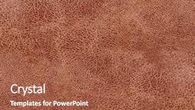  Presentation with brown leather - Cool new presentation design with book covers nature - brown leather texture backdrop and a  colored foreground