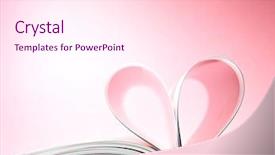  Presentation with heart book - Slide set consisting of book curved into a heart background and a pink colored foreground
