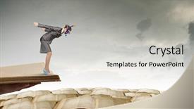  Presentation with knowledge - Beautiful PPT layouts featuring book dream - businesswoman sinking in to knowledge backdrop and a light gray colored foreground