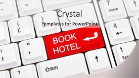  Presentation with hotel key - Theme enhanced with book hotel key in place background and a white colored foreground