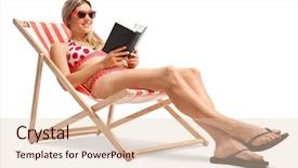  Presentation with reading - Audience pleasing PPT layouts consisting of book in a deck backdrop and a lemonade colored foreground