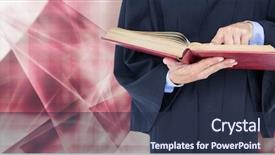  Presentation with digital book - Slide set featuring book in front of abstract background and a tawny brown colored foreground