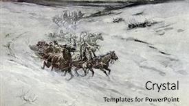  Presentation with horses - Audience pleasing PPT layouts consisting of book leo tolstoy war backdrop and a light gray colored foreground