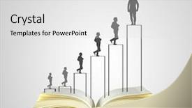  Presentation with literature - Slide set consisting of book of a fantasy stories background and a  colored foreground