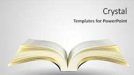  Presentation with fantasy - PPT theme enhanced with book of fantasy stories reading a glowing fantasy book background and a white colored foreground