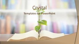  Presentation with nature big tree - Slide deck having book of nature with grass background and a  colored foreground