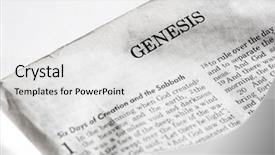  Presentation with first - Slides consisting of book of the bible genesis background and a white colored foreground