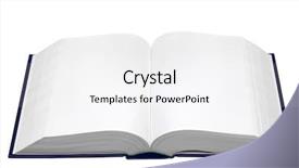  Presentation with story book - Audience pleasing presentation design consisting of book opened with blank page backdrop and a white colored foreground