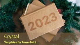  Presentation with title - Presentation consisting of book-or-handmade-notebook background and a coral colored foreground