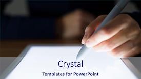  Presentation with digital blockchain - Presentation with book outline - woman writing something on digital background and a sky blue colored foreground