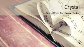  Presentation with heart book - Theme having book pages curved into heart background and a lemonade colored foreground