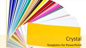  Presentation with octopus on isolated white - Cool new PPT theme with ocean beach waves panorama against rock and palms in sunny day backdrop and a lemonade colored foreground