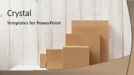  Presentation with book rack - Audience pleasing slides consisting of book rack - cardboard box on white wooden backdrop and a lemonade colored foreground