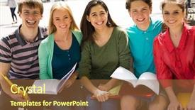  Presentation with university - Amazing slides having book review - group of university students studying backdrop and a tawny brown colored foreground