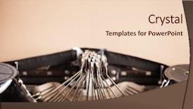  Presentation with aged paper - Audience pleasing slide set consisting of book signing - antique typewriter with aged blank backdrop and a  colored foreground