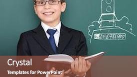  Presentation with classic book - Colorful slides enhanced with book space rocket launch draw backdrop and a red colored foreground