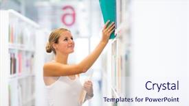  Presentation with college - Presentation theme enhanced with  background and a  colored foreground