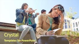  Presentation with school bullying - Amazing PPT layouts having book suffering of classmates mockery backdrop and a violet colored foreground