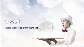  Presentation with imagination - Audience pleasing presentation theme consisting of book that blow up your imagination backdrop and a sky blue colored foreground