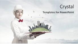  Presentation with imagination - Presentation design with book that develope your imagination background and a  colored foreground