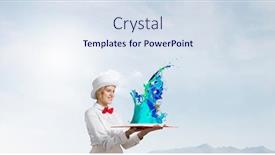  Presentation with imagination - Cool new PPT theme with book that develope your imagination backdrop and a sky blue colored foreground