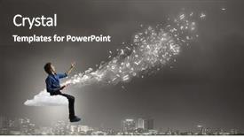  Presentation with mixed reality - Beautiful slide set featuring book that takes you away from reality mixed media backdrop and a dark gray colored foreground