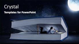  Presentation with mixed reality - Amazing PPT theme having book-that-takes backdrop and a black colored foreground