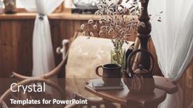  Presentation with resting place - Beautiful presentation design featuring book vase and teapot on coffee table near armchair in wooden house cozy place for reading and resting at home some autumn weekend backdrop and a tawny brown colored foreground