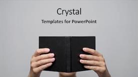  Presentation with spa white orchids black - Amazing slide set having book with a black cover backdrop and a light gray colored foreground