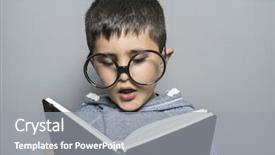  Presentation with teamwork fun - Colorful presentation design enhanced with book with funny and varied backdrop and a  colored foreground