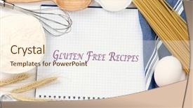  Presentation with basic - Beautiful PPT theme featuring book with text gluten free backdrop and a cream colored foreground