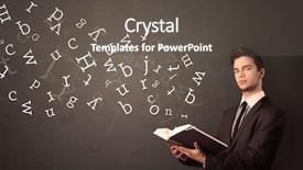  Presentation with holding hands old young - Slides consisting of book with white alphabet flying background and a dark gray colored foreground