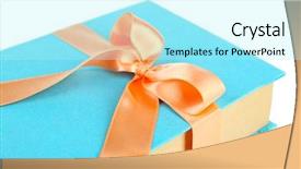  Presentation with color - Theme consisting of book-wrapped-with-color-ribbon background and a arctic colored foreground
