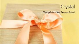  Presentation with color - Colorful slide set enhanced with book-wrapped-with-color-ribbon backdrop and a blonde colored foreground