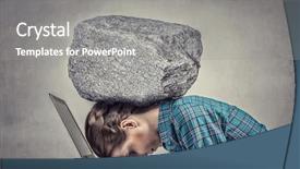  Presentation with bookkeeping - Slide deck with bookkeeping - pressure of work background and a gray colored foreground